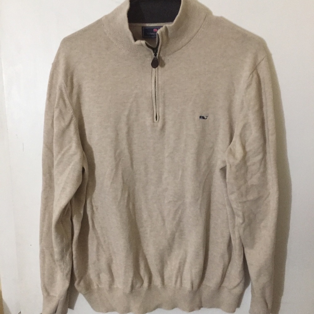 Men’s Large Vineyard Vine 1/4 Zip Sweater
